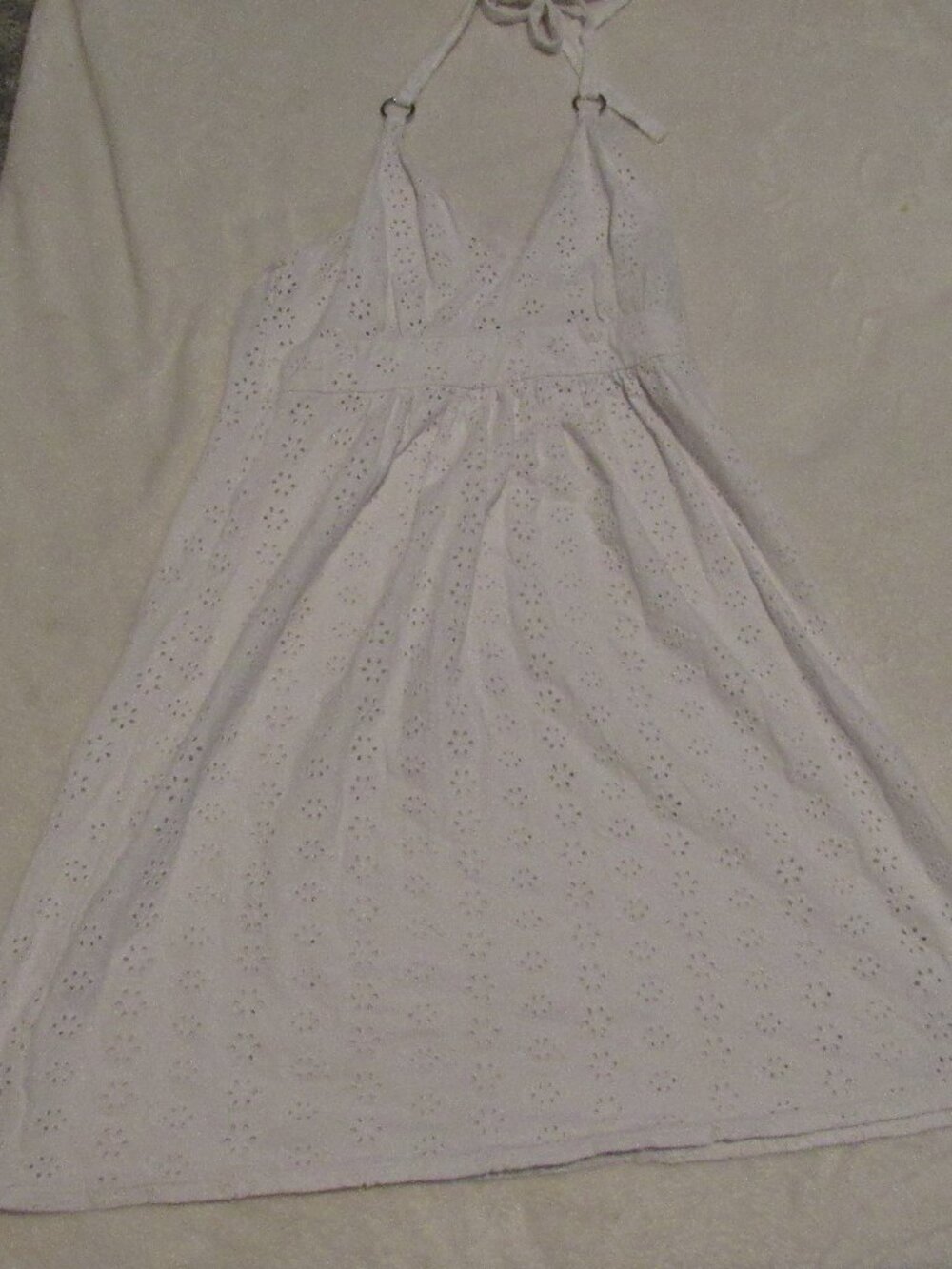 Victoria's Secret White Eyelet Dress  Size Small  USED